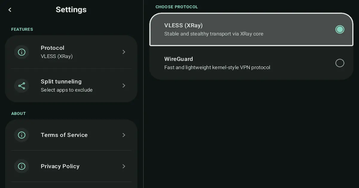 WireGuard vs XRay (VLESS/Reality) no Android (Guia 2026)
