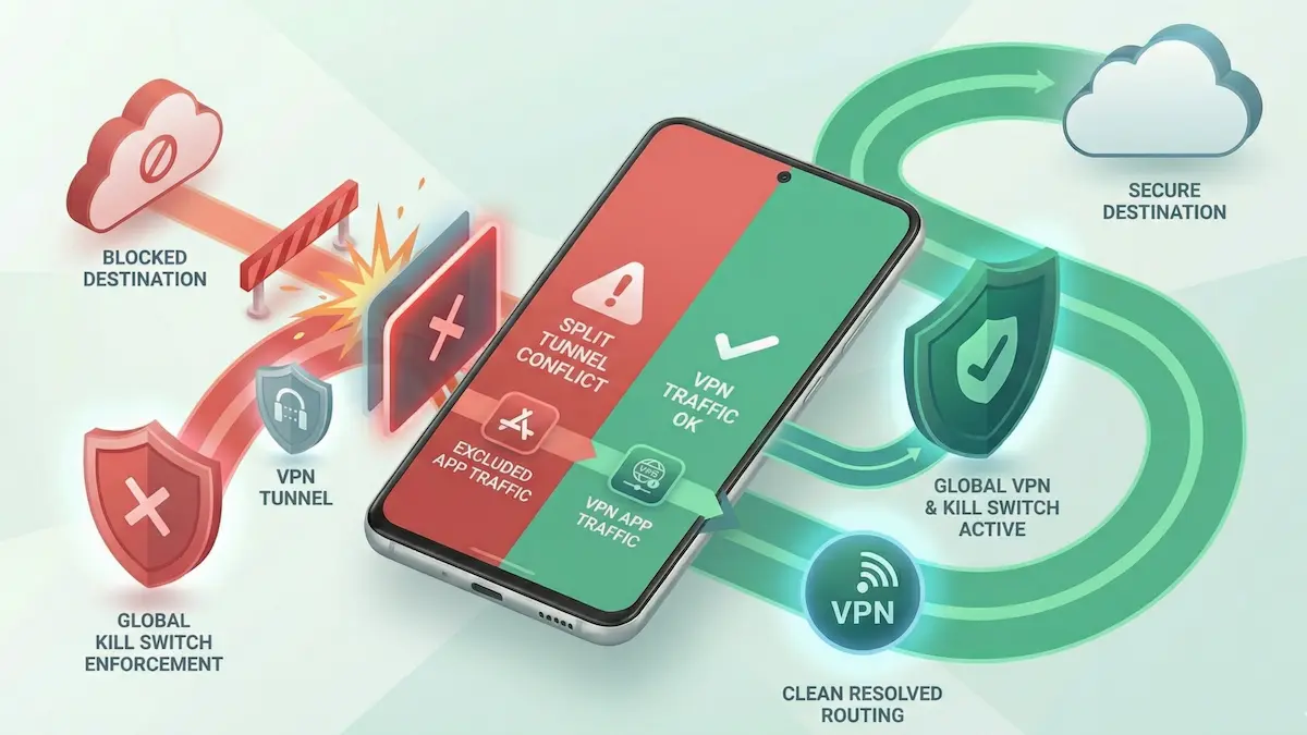Baiki Konflik Split Tunneling dan Kill Switch di Android (2026)